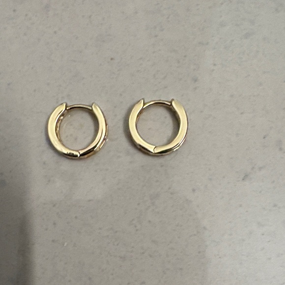 Small Elegant Hoop Earrings - Picture 3 of 5